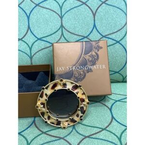 NWT in box Jay Strongwater Round Animal Print Frame